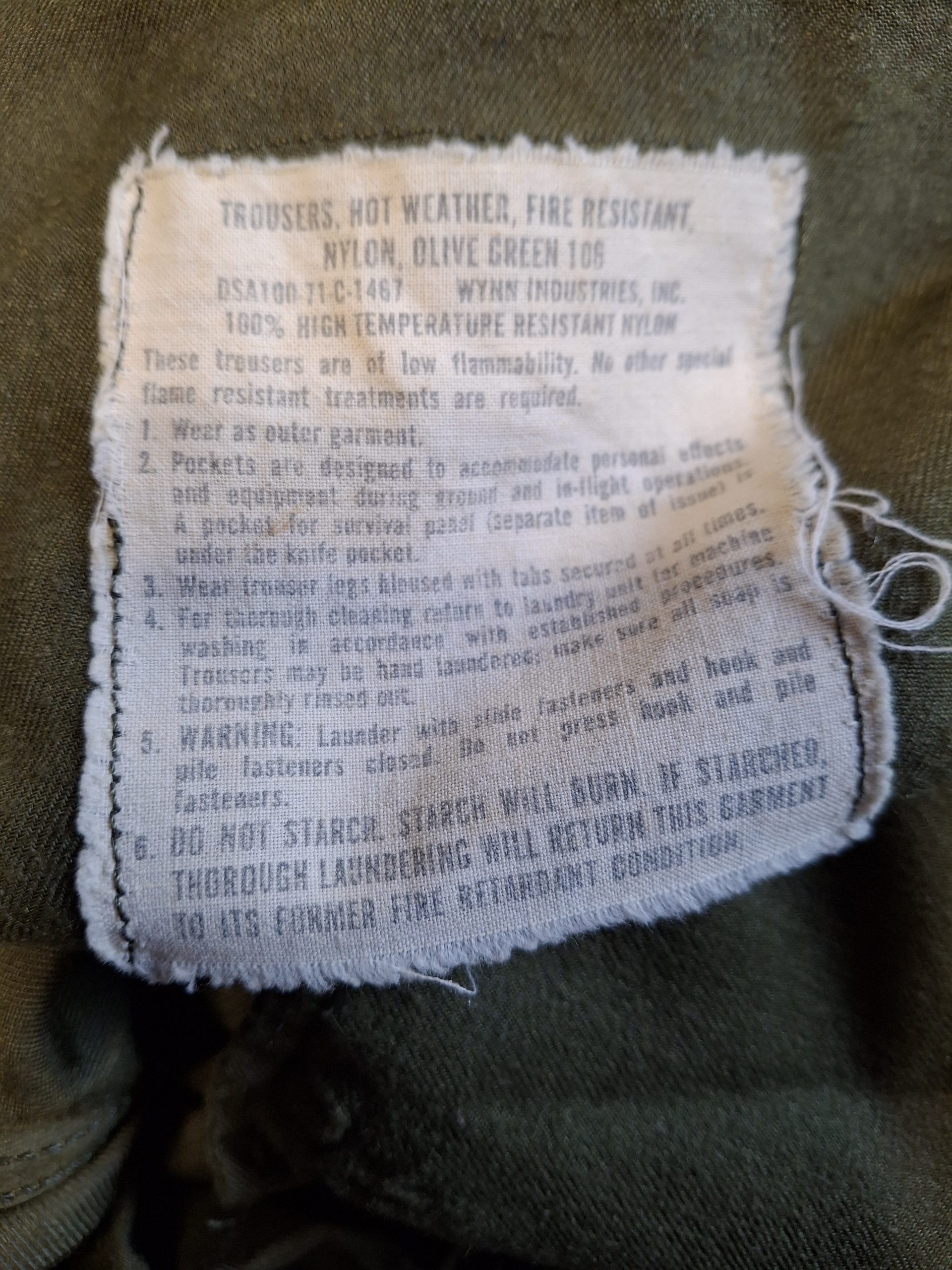 Vietnam Hot Weather Pilots Combat Uniform - Image 10