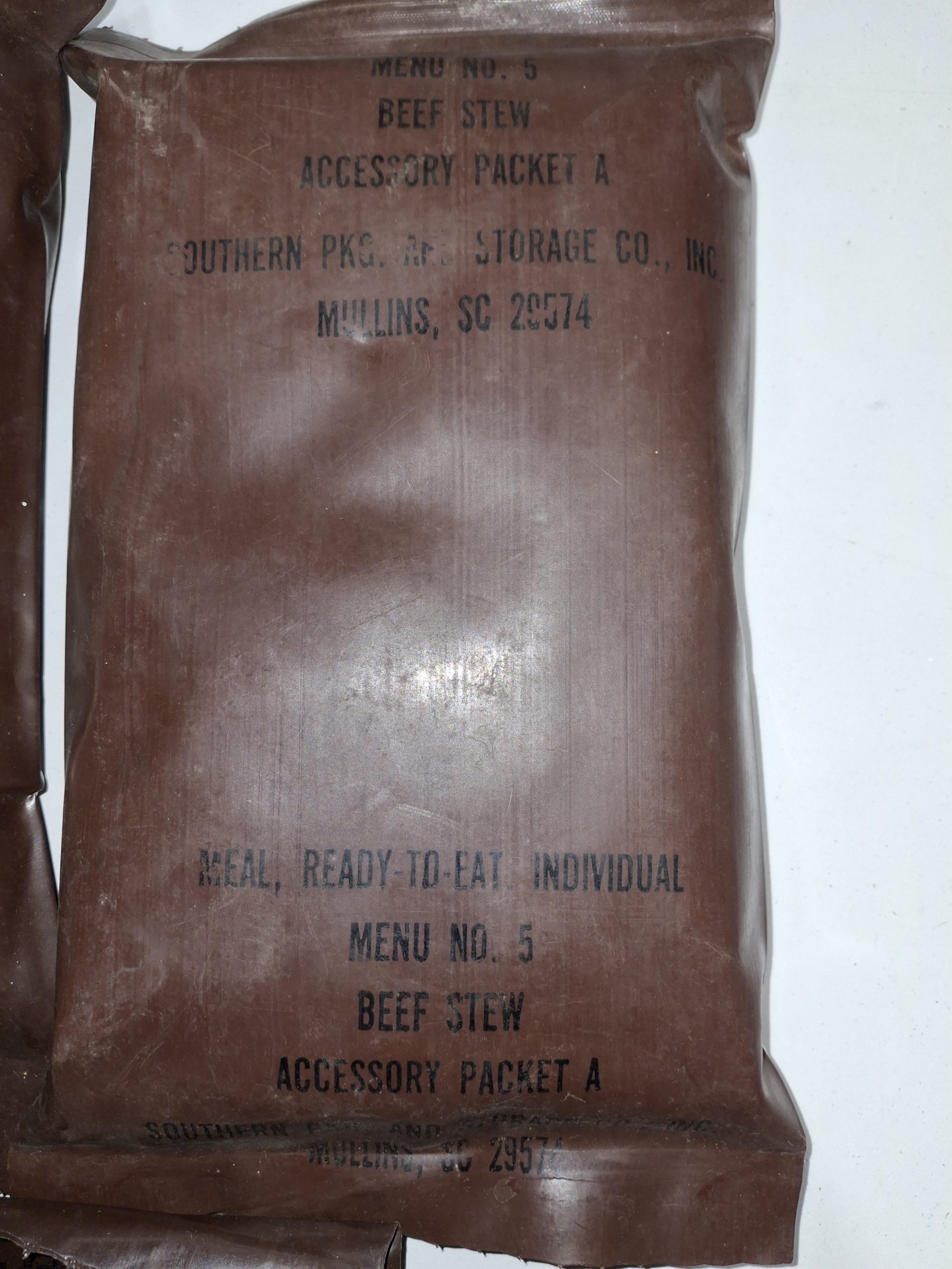 Original US MREs First Generation 3 Pack Menu 11,5,12 - Image 2