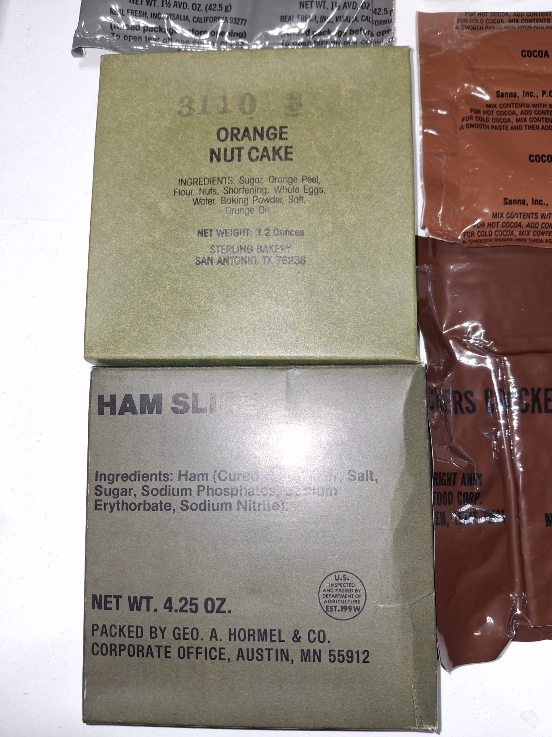 Original US MREs First Generation 3 Pack Menu 11,5,12 - Image 4