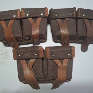 Original Russian Mosin Nagant Cartridge Pouches Set of 3